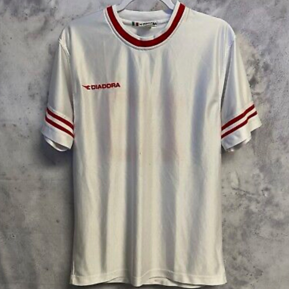 Diadora Men's White Shirt Sz XL Men Soccer Jersey